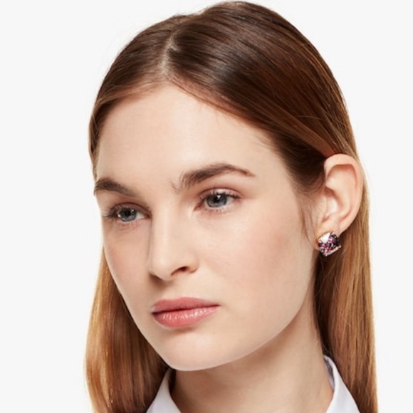 kate spade Jewelry Nwt Kate Spade Large Gumdrop Multi Glitter Stud Earrings Poshmark